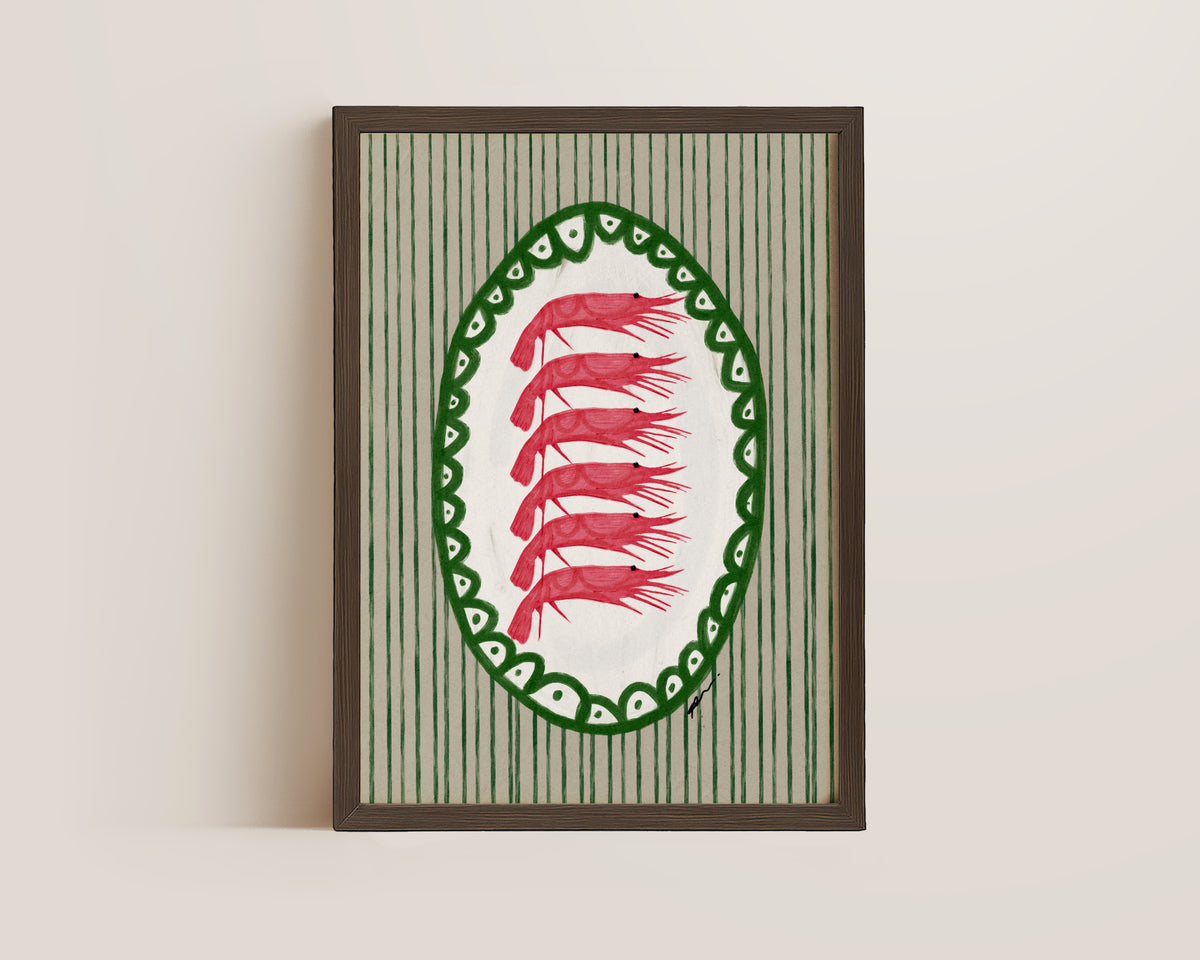 Prawn Platter Print
