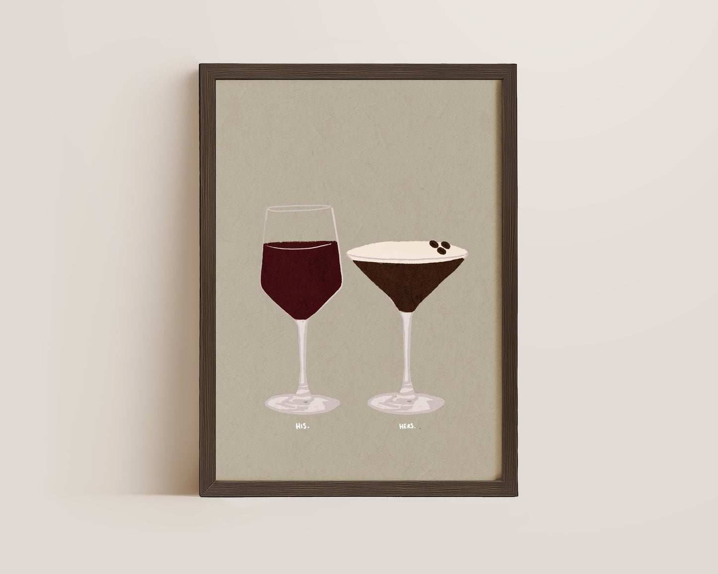 Red Wine & Espresso Martini Print