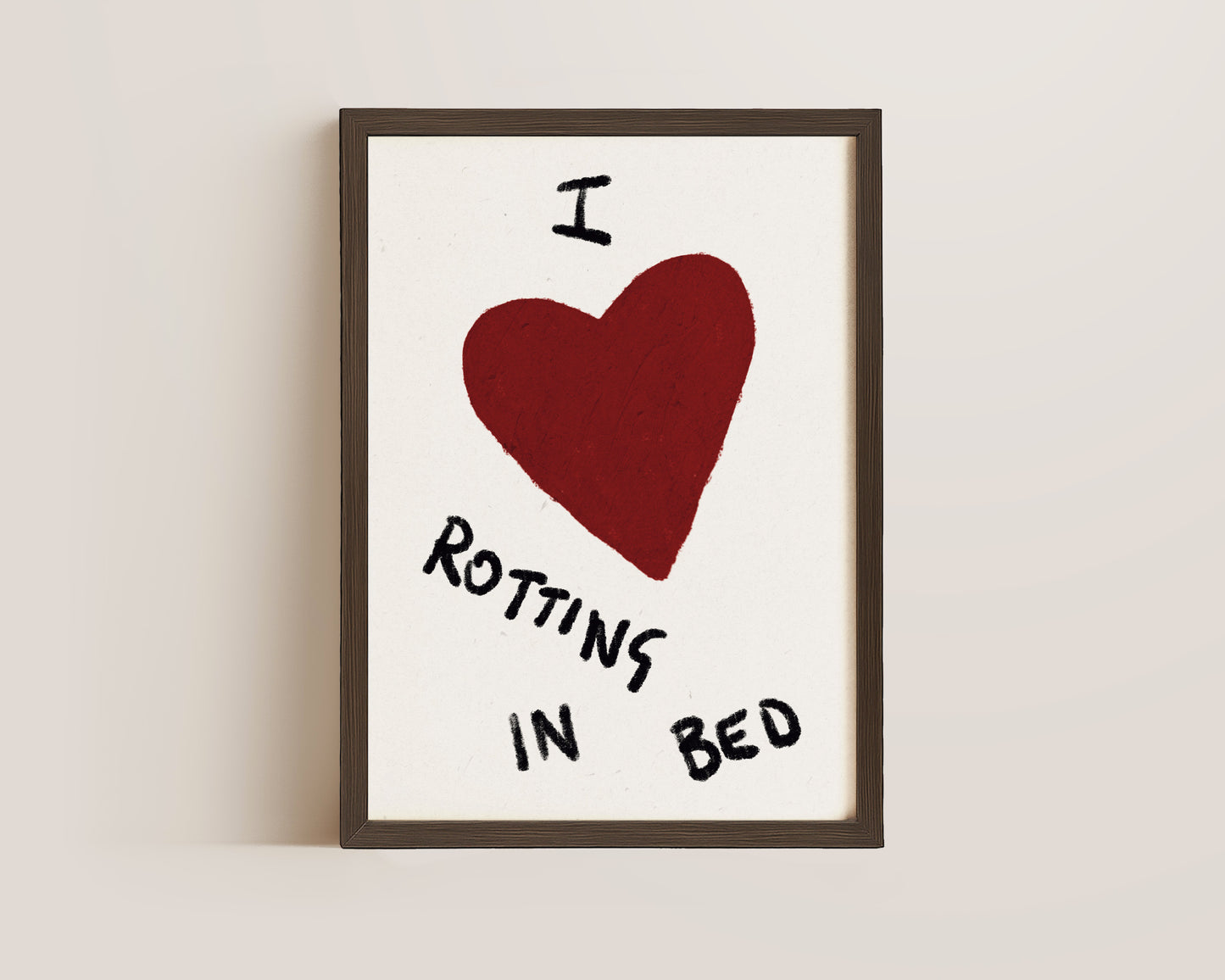 Rotting In Bed Art Print