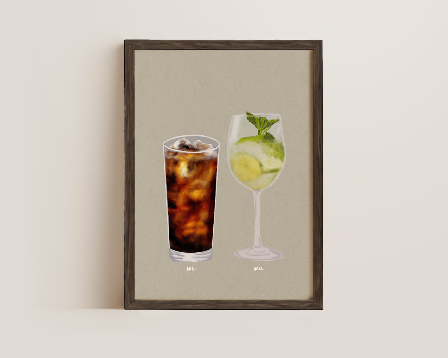 Rum Coke & Hugo Spritz Print
