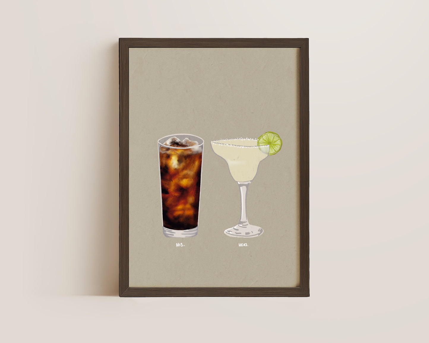 Rum Coke & Margarita Print