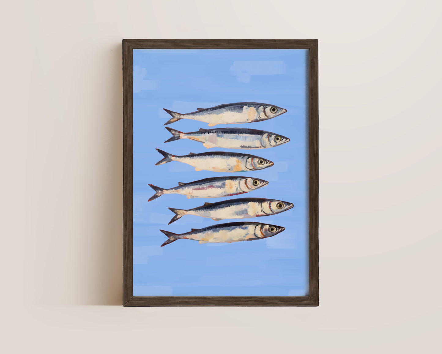 Blue Sardines Print