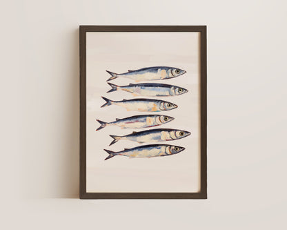 Blush Pink Sardines Print