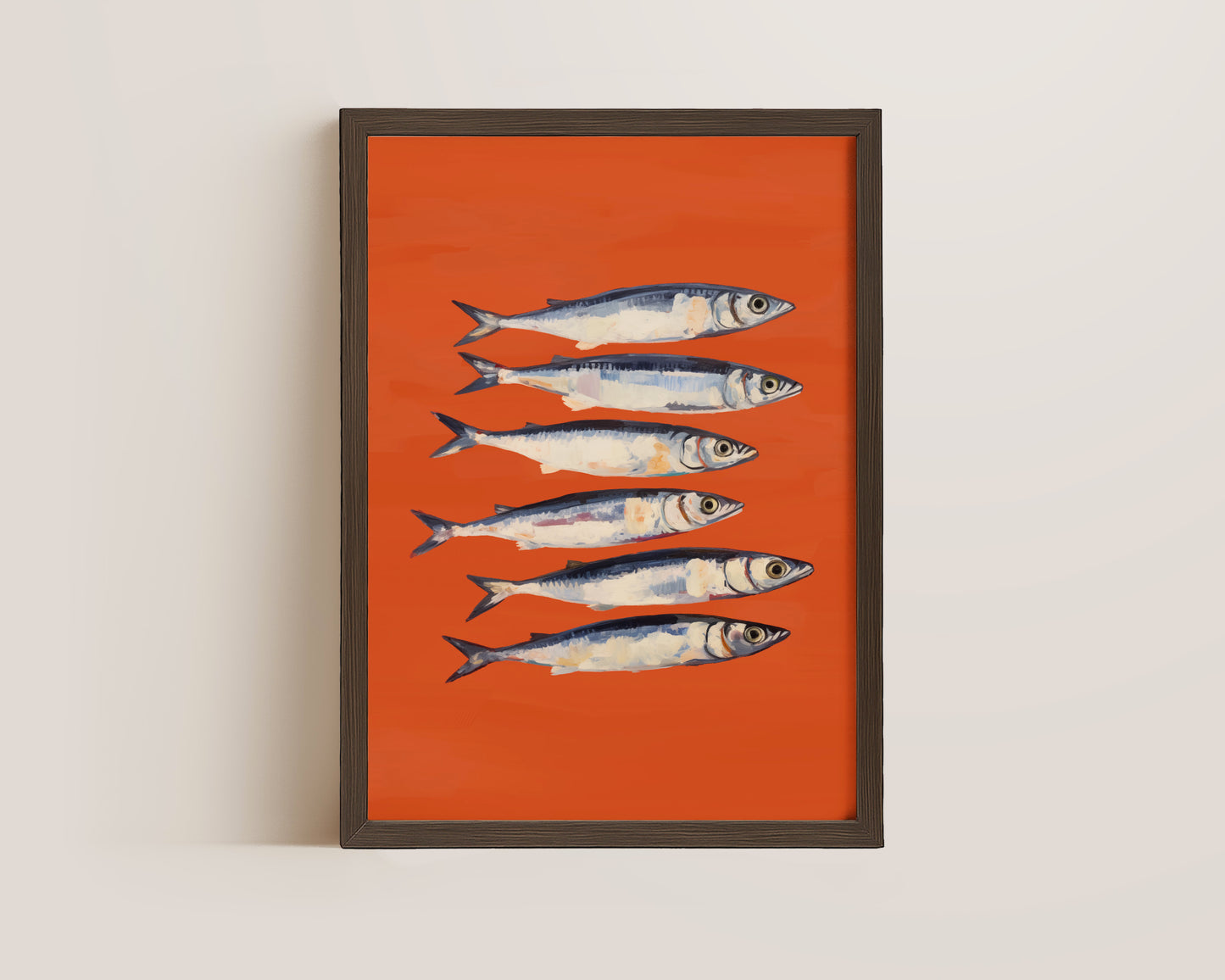 Burnt Orange Sardines Print
