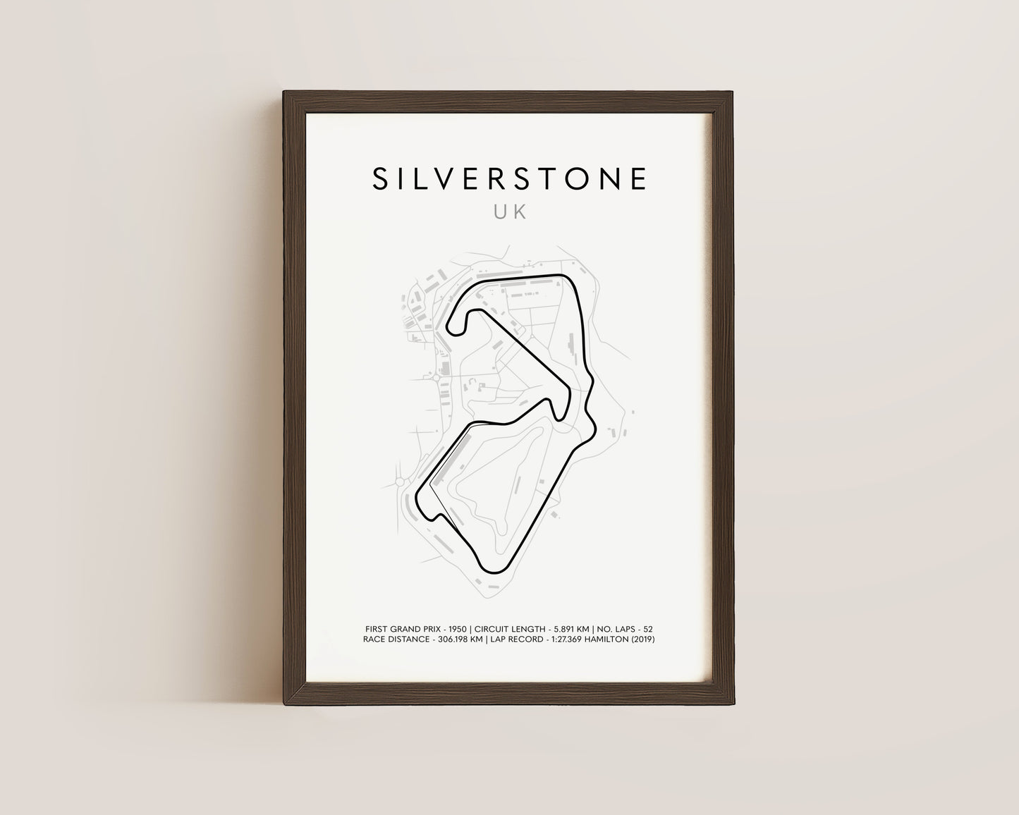 F1 Silverstone Track Print