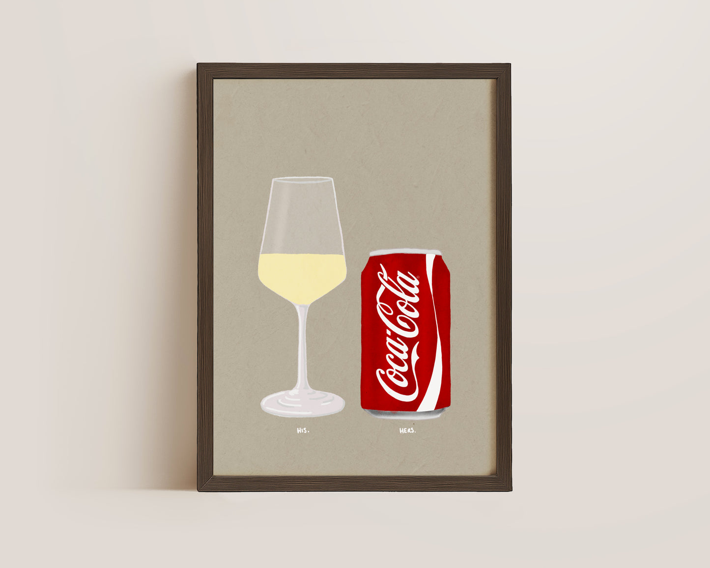 White Wine & Coke Print