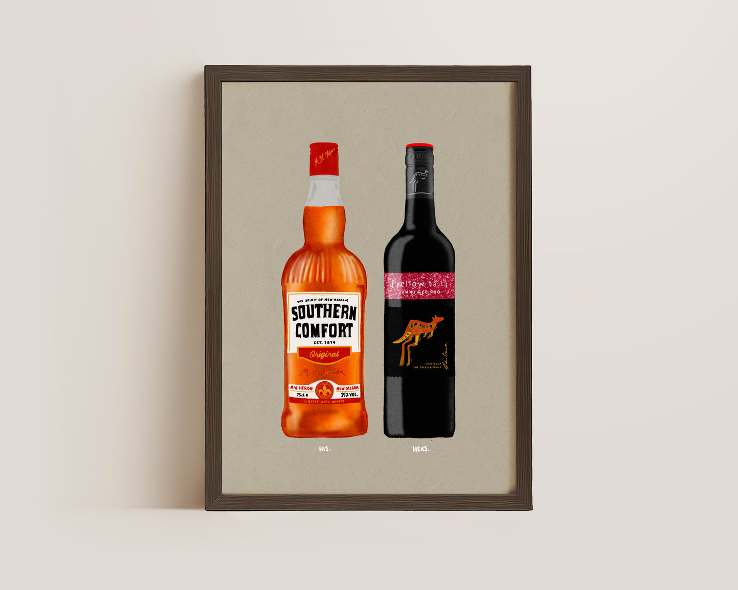 Southern Comfort & Jammy Red Roo Print