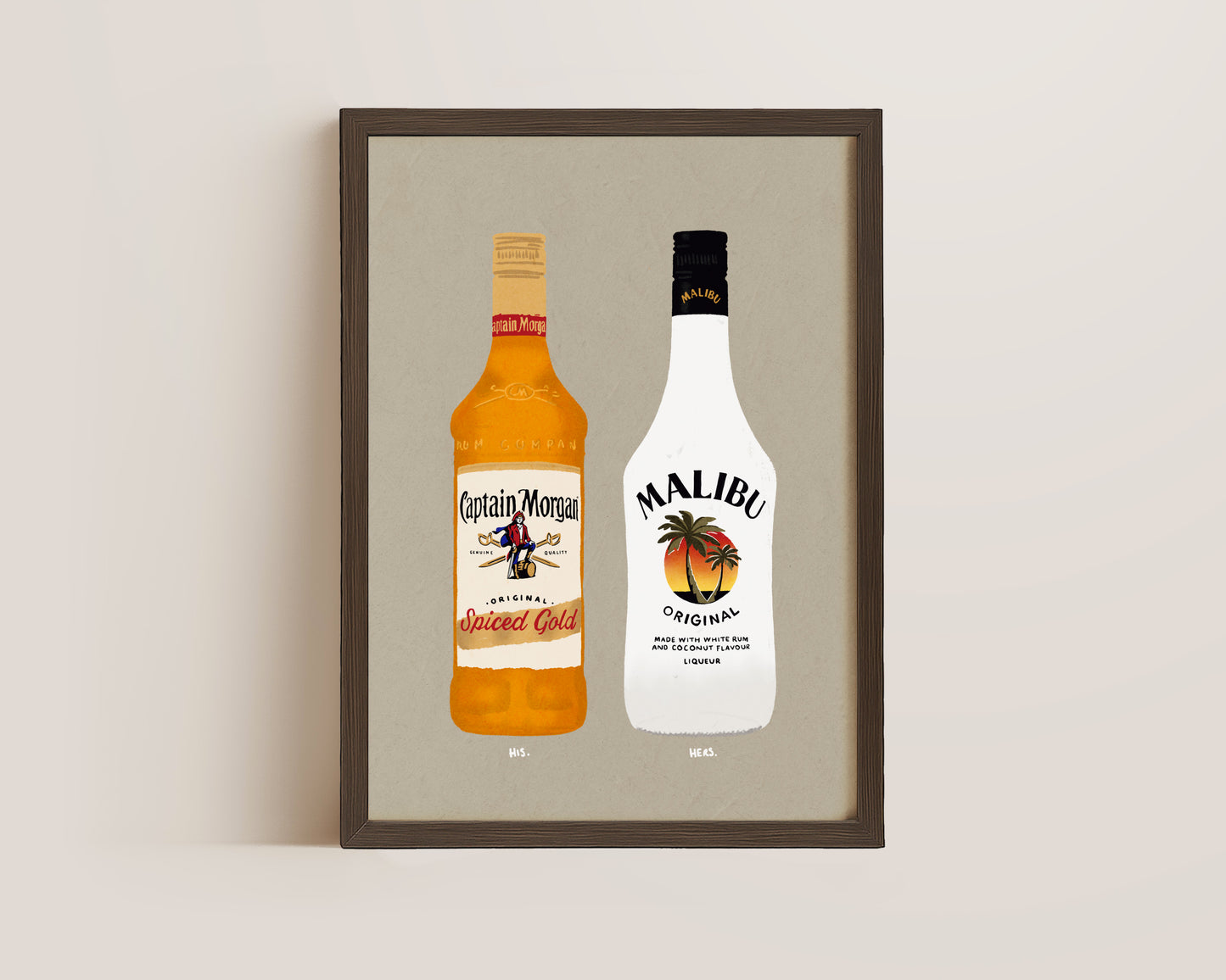 Spiced Rum & Malibu Print