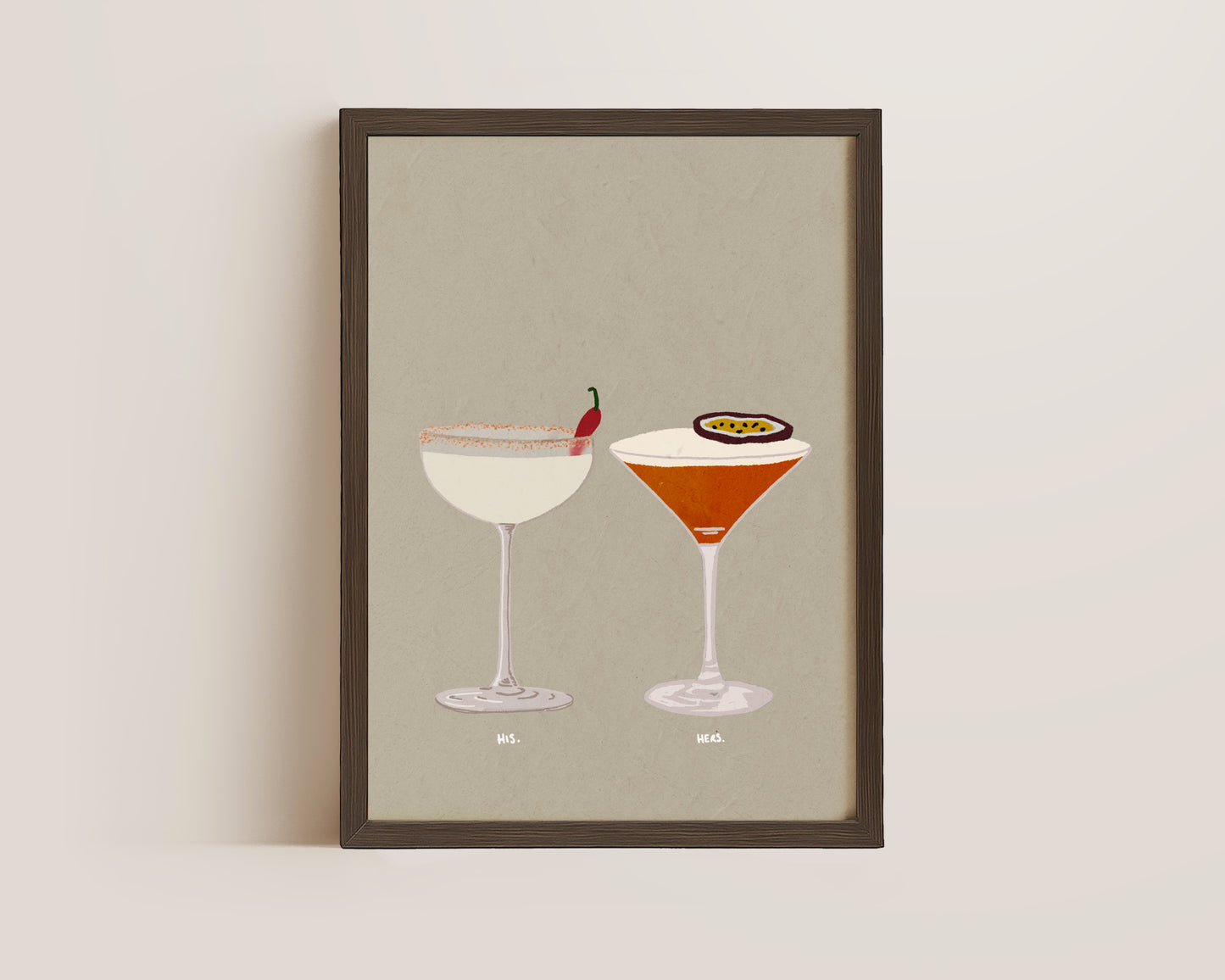 Spicy Marg & Pornstar Martini Print