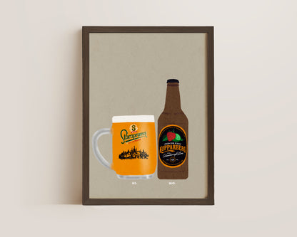 Staropramen & Strawberry Lime Kopparberg Print