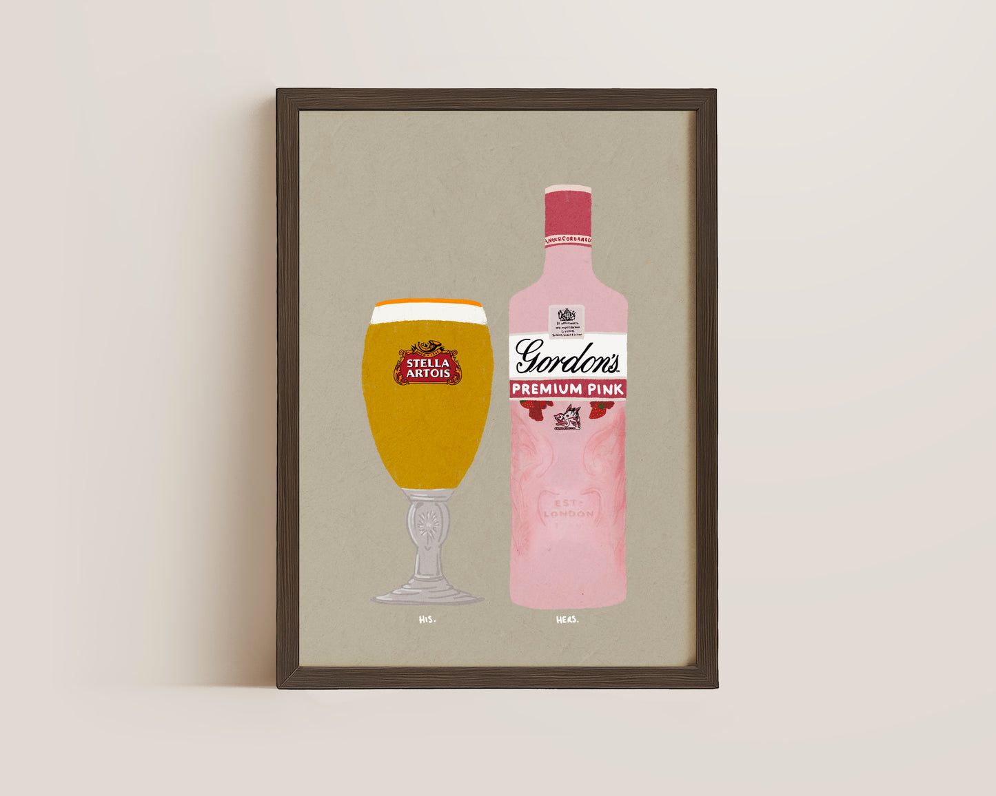 Stella & Gordon's Pink Gin Print