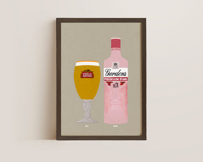 Stella & Gordon's Pink Gin Print
