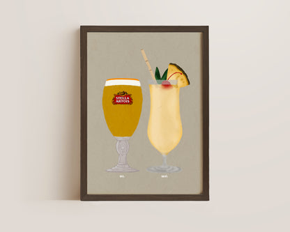 Stella & Pina Colada Print
