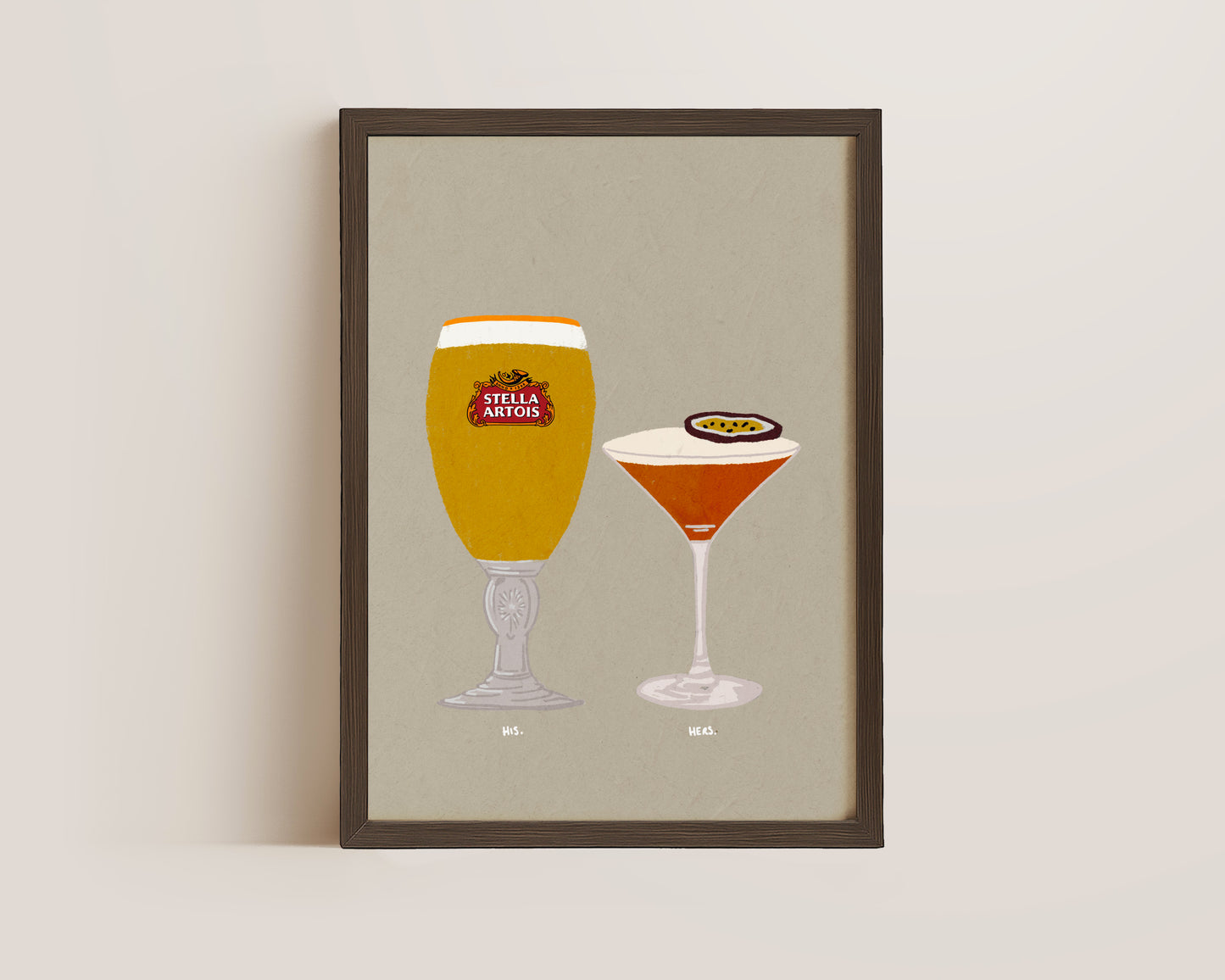 Stella Artois & Pornstar Martini Print