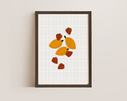 Strawberry & Lemon Print