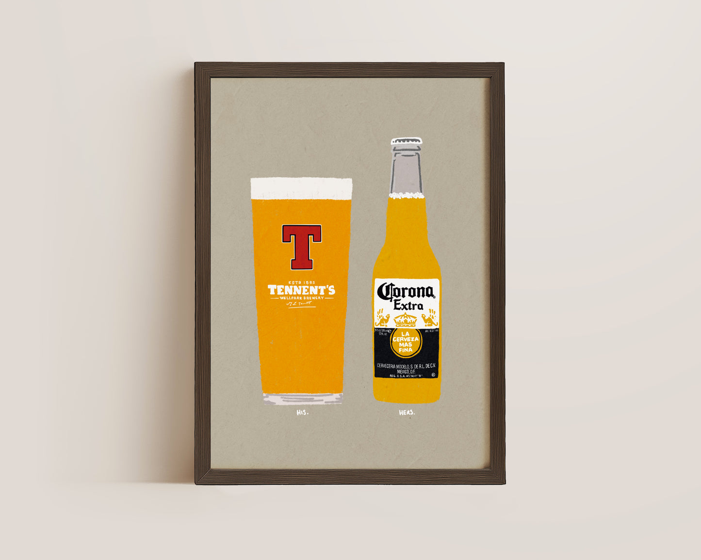 Tennent's & Corona Print