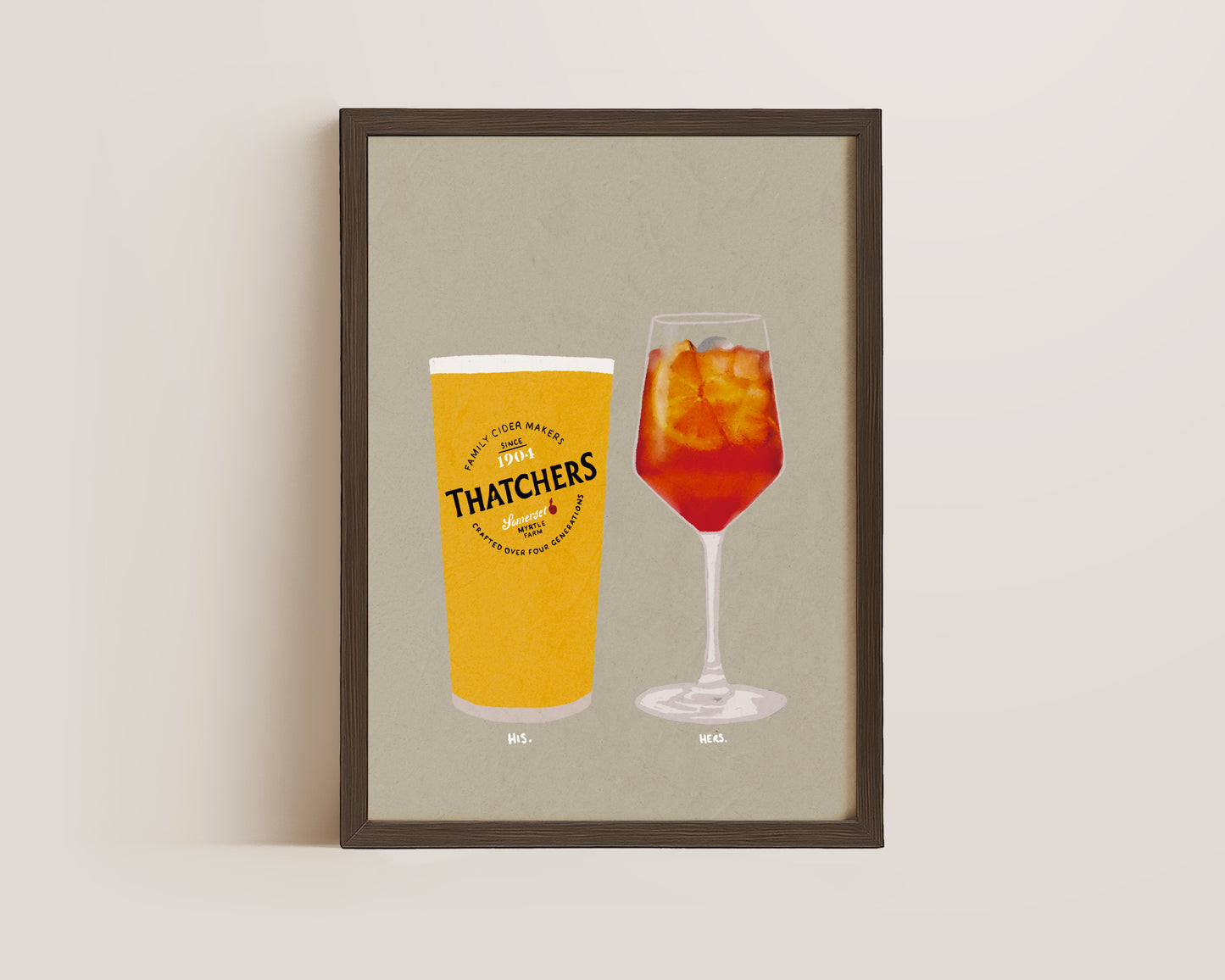 Thatchers & Aperol Spritz Print