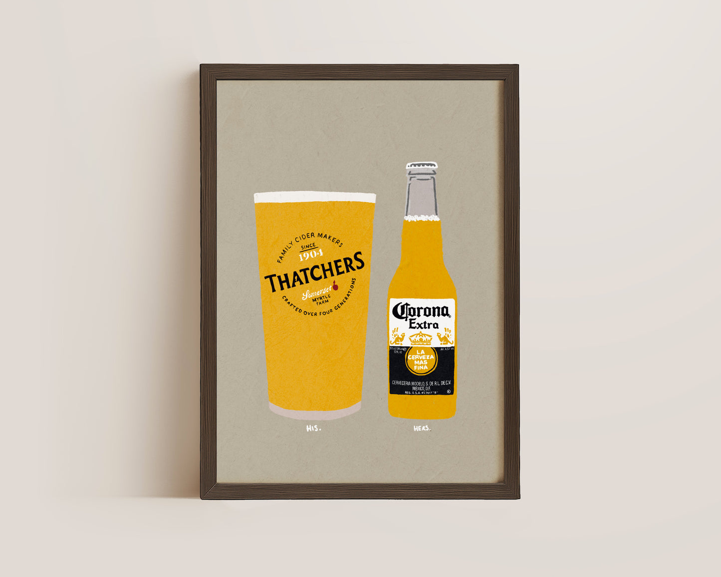 Thatchers & Corona Print