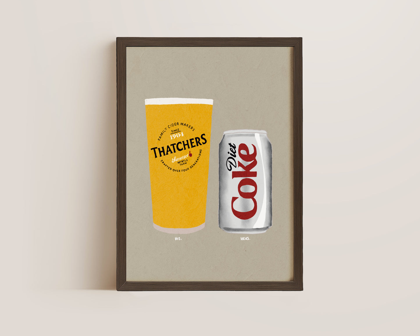 Thatchers & Diet Coke Print