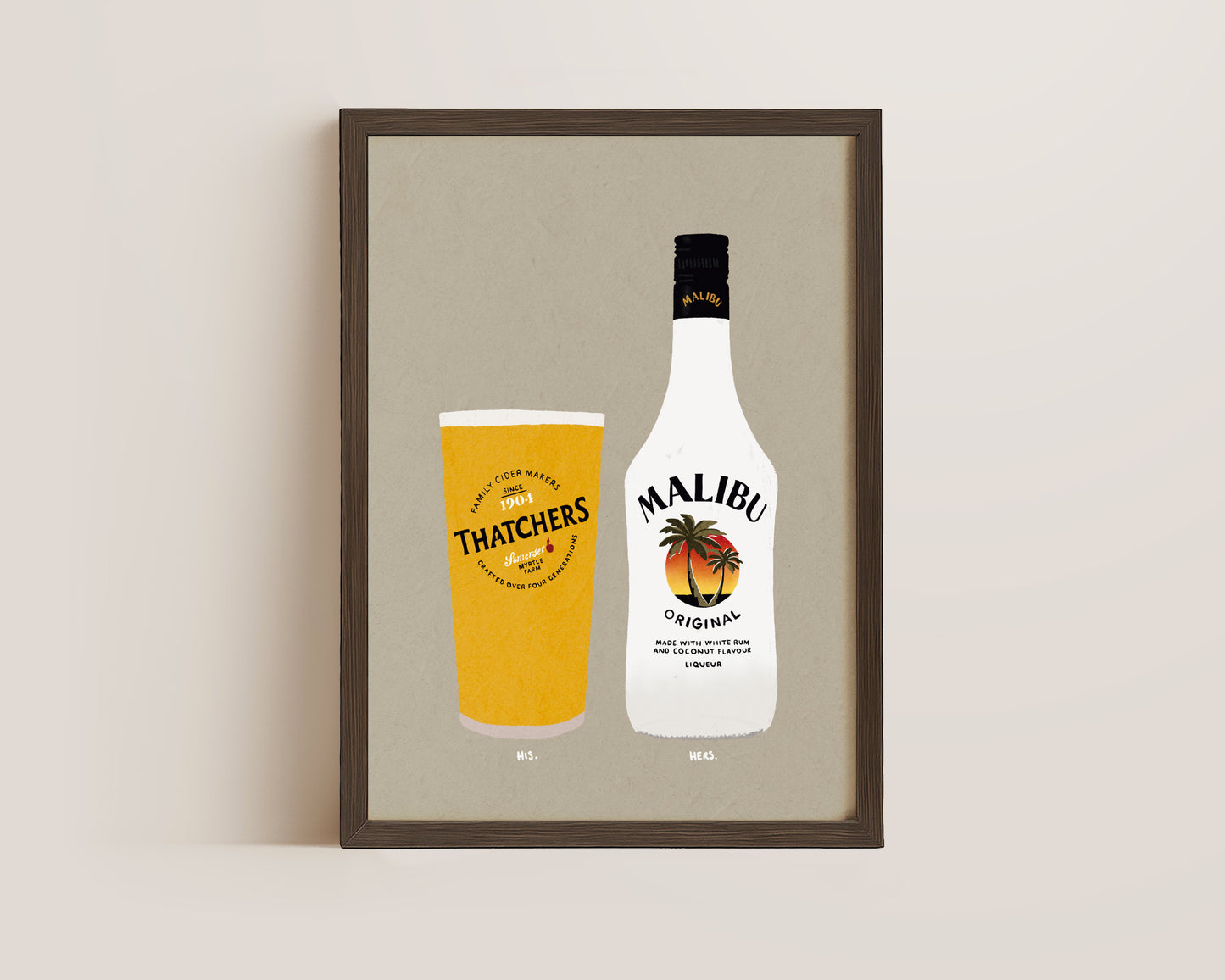 Thatchers & Malibu Print