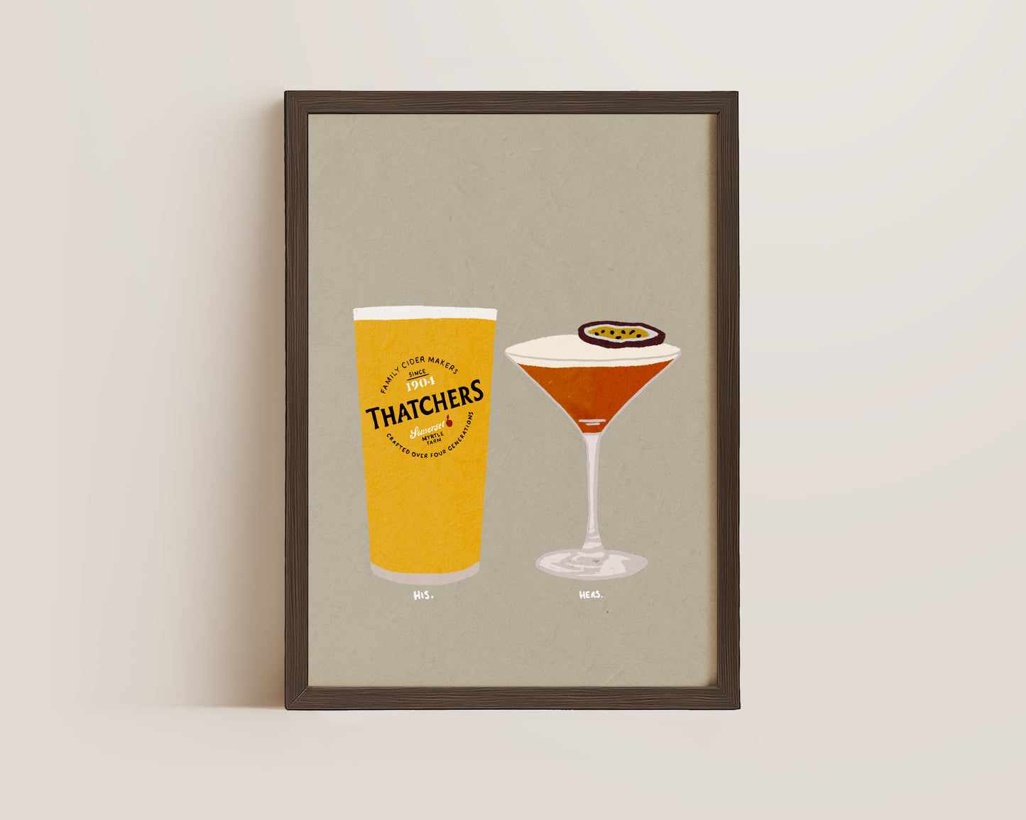 Thatchers & Pornstar Martini Print