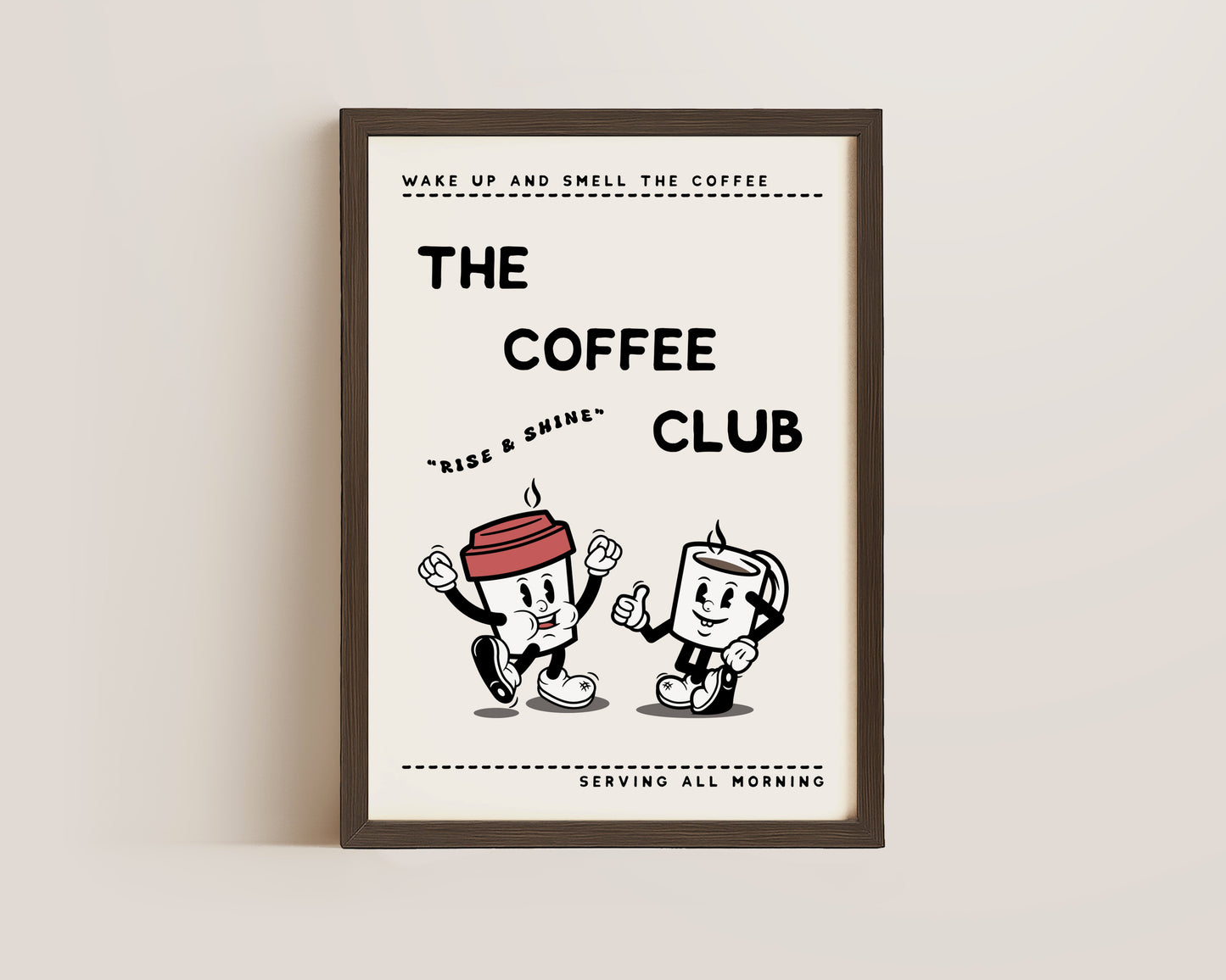 The Coffee Club Retro Print