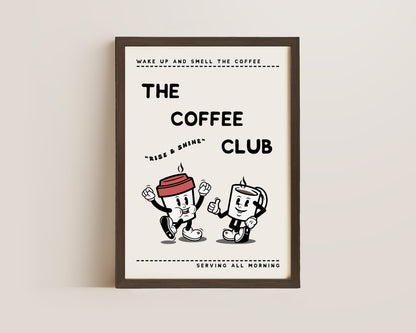 The Coffee Club Retro Print