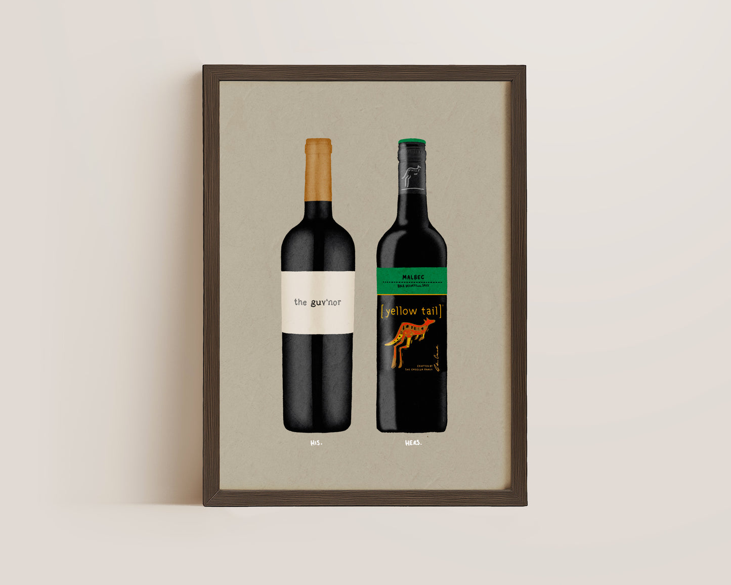 The Guvnor & Yellowtail Malbec Print