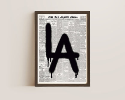LA Newspaper Print
