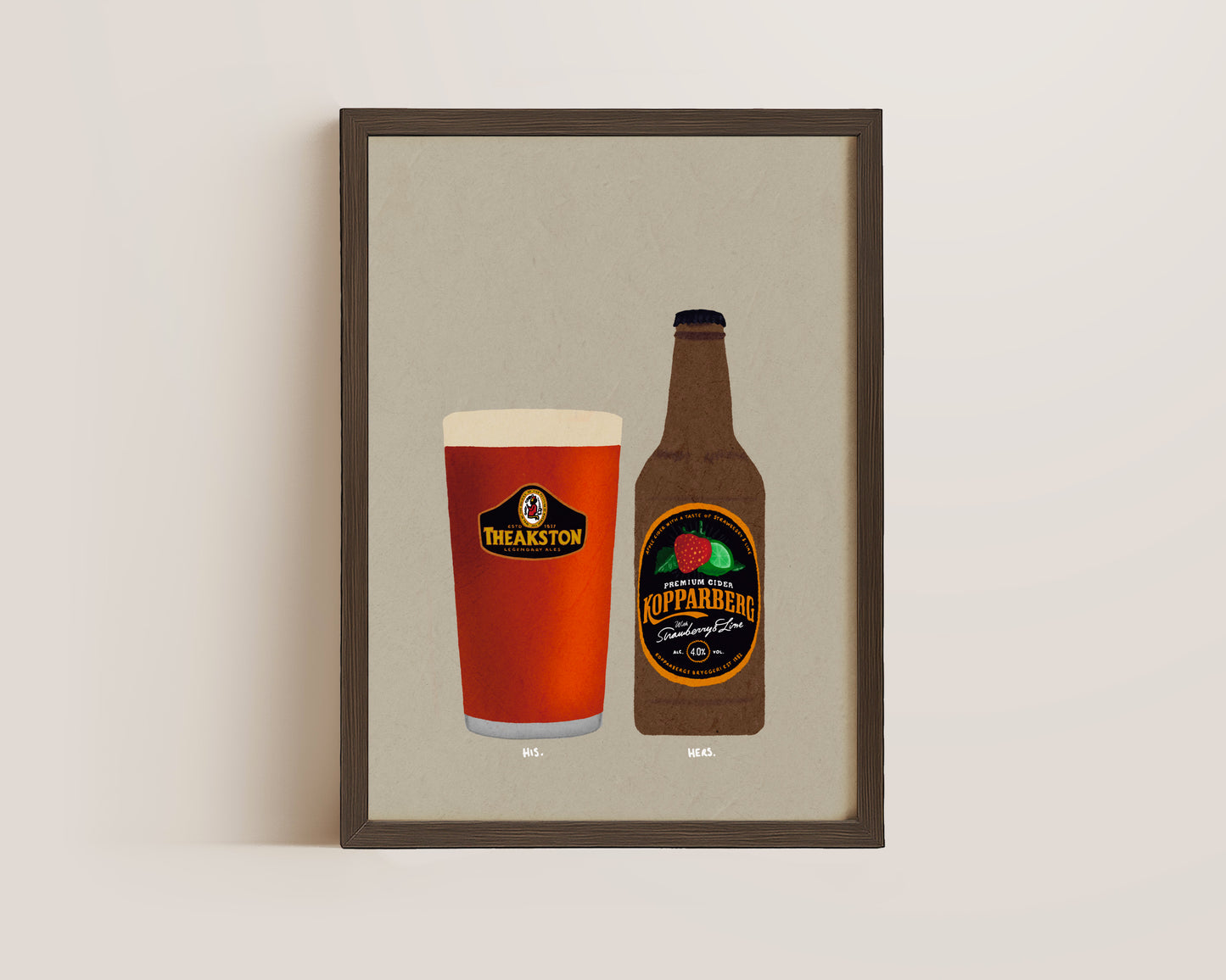Theakston & Strawberry Lime Kopparberg Print