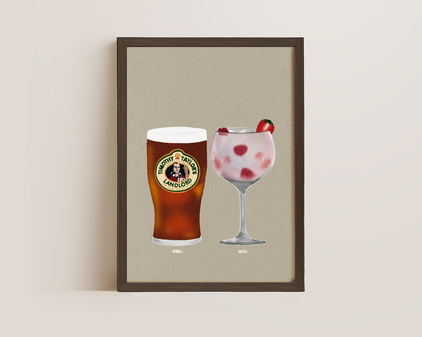 Timothy Taylor's & Pink Gin Print