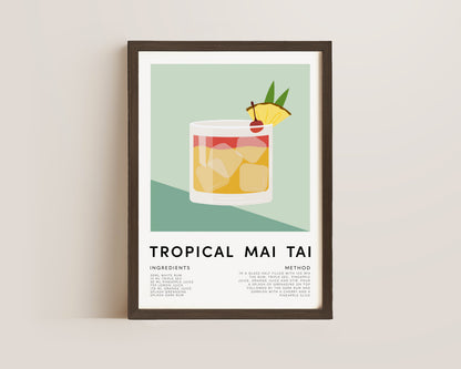 Tropical Mai Tai Print