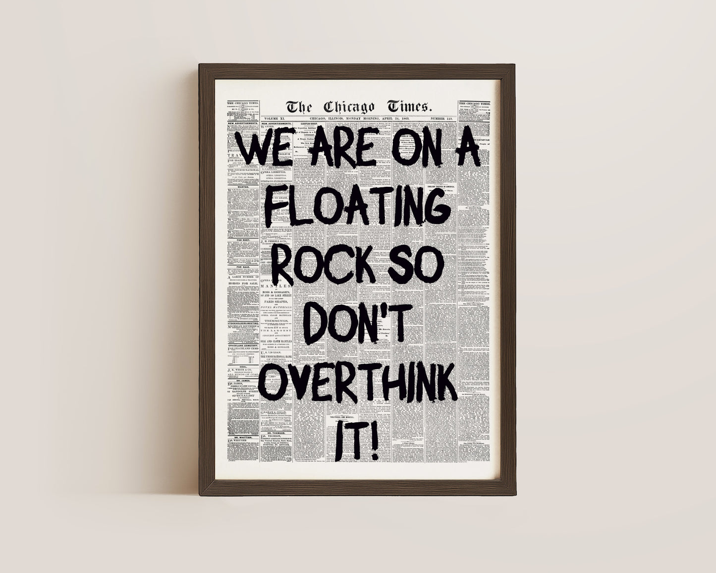 Floating Rock Print