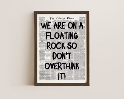 Floating Rock Print