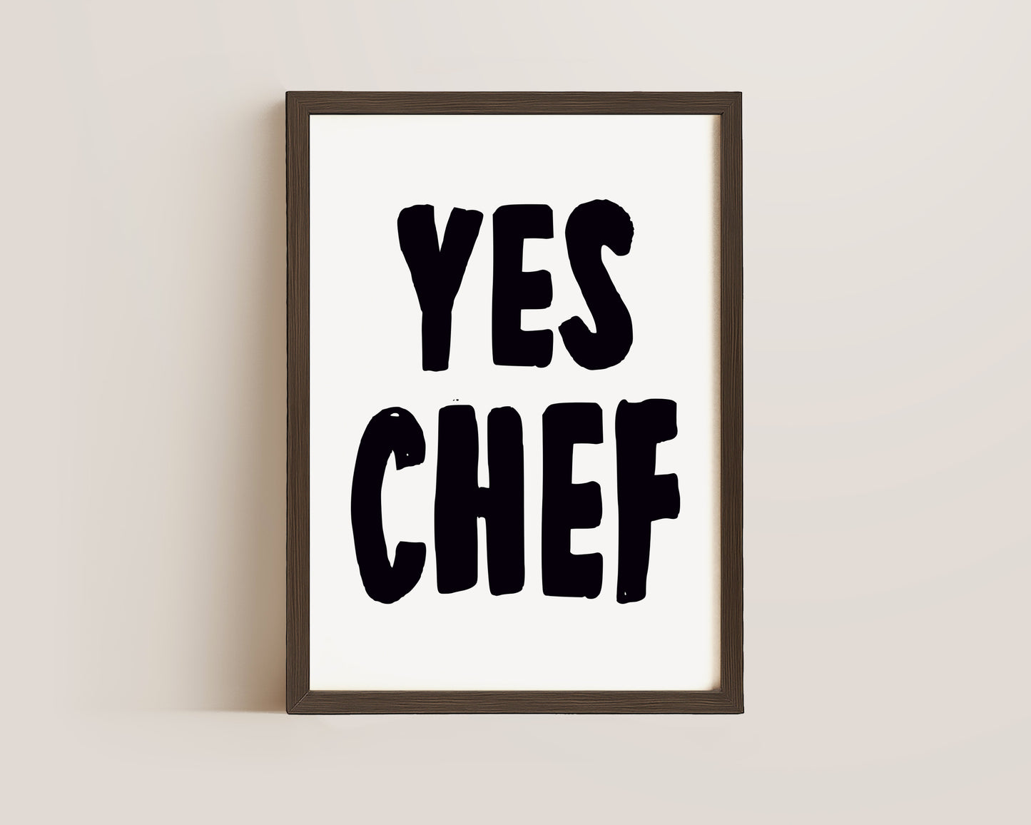 Yes Chef Print