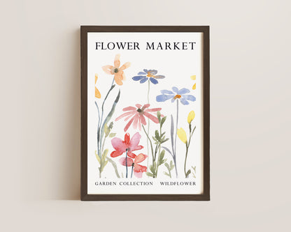 Flower Market Wildflowers Print
