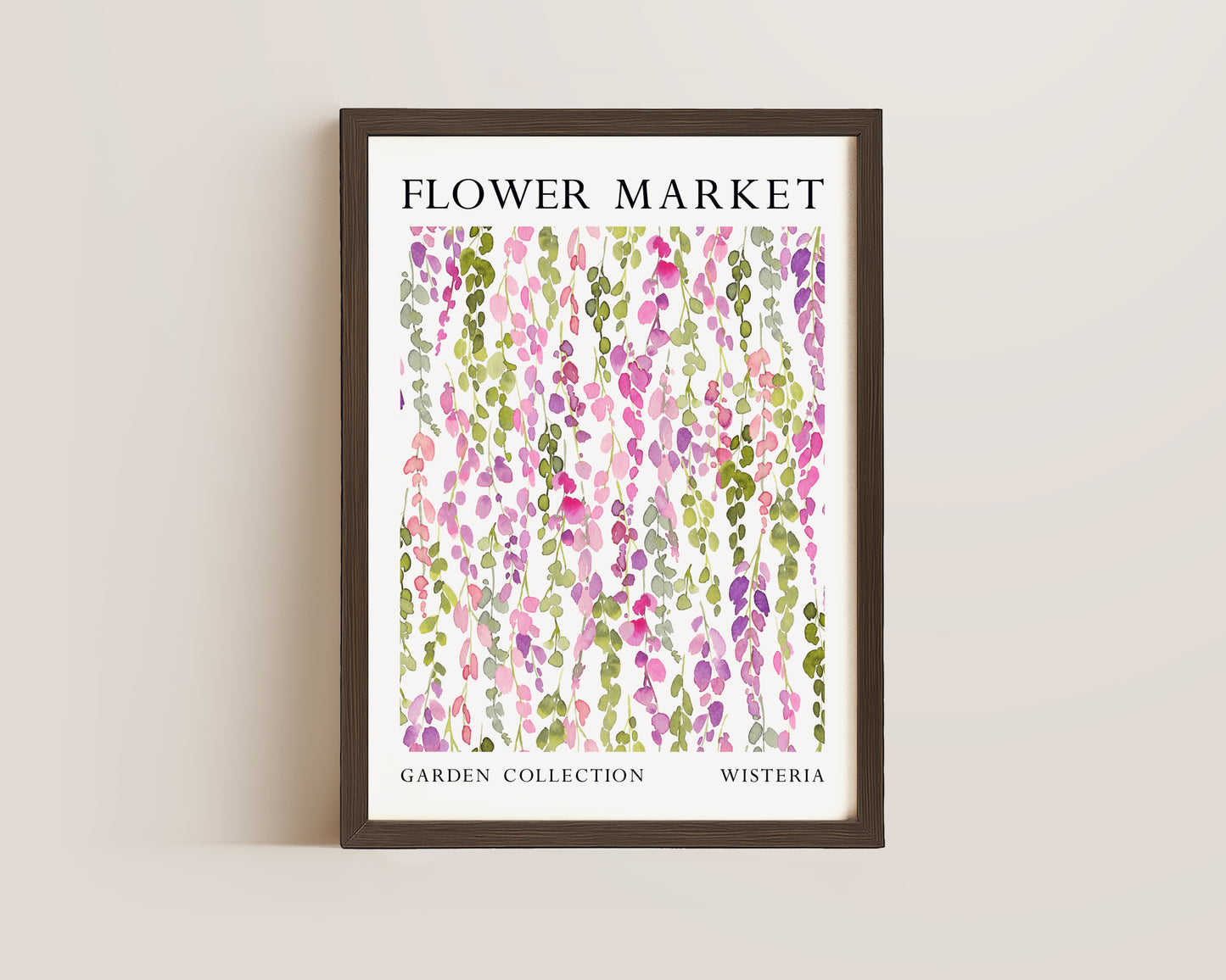 Flower Market Wisteria Print