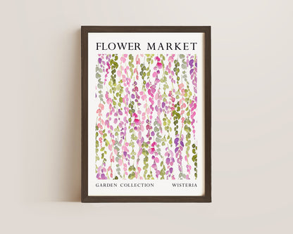 Flower Market Wisteria Print
