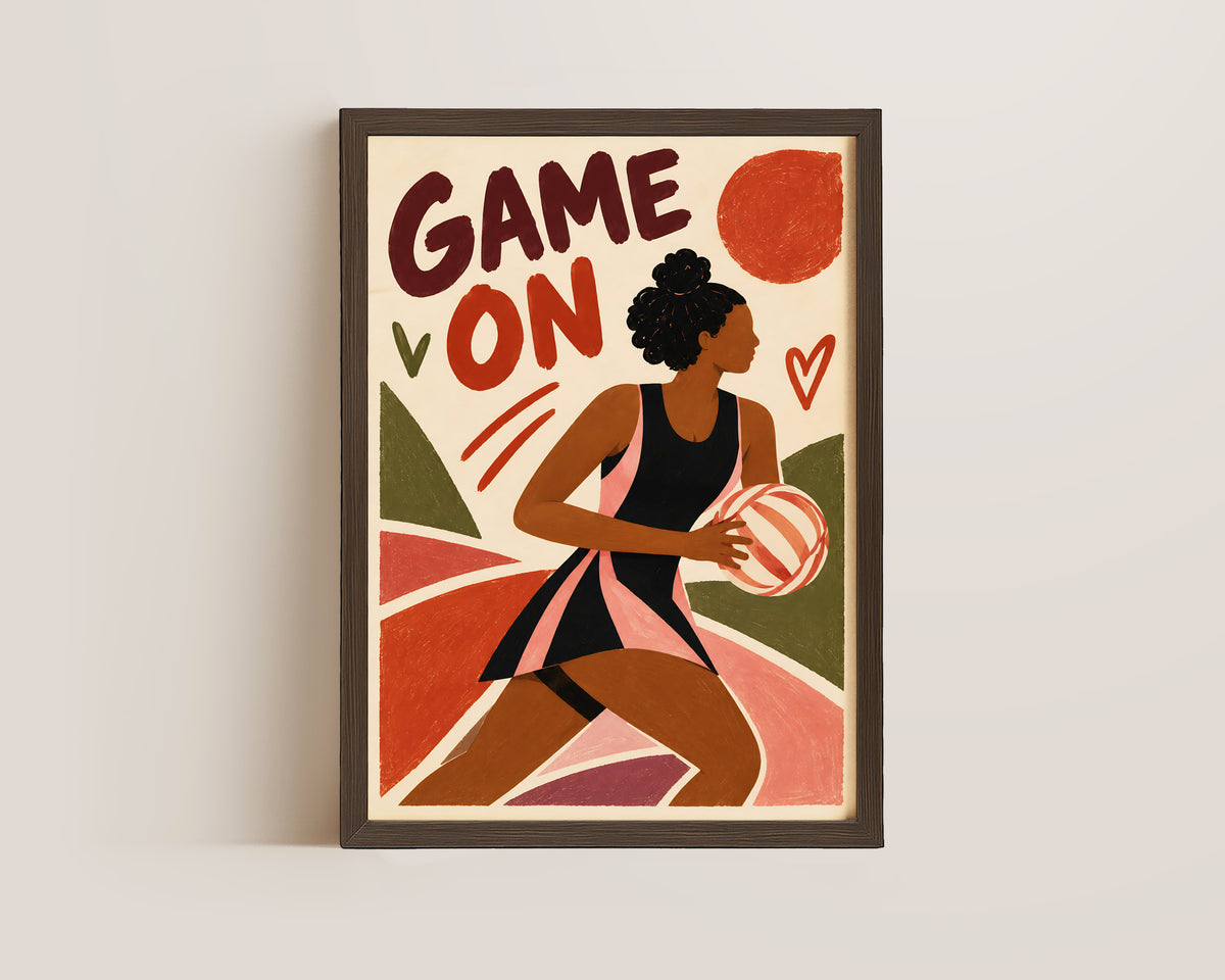 Game On Netball Print