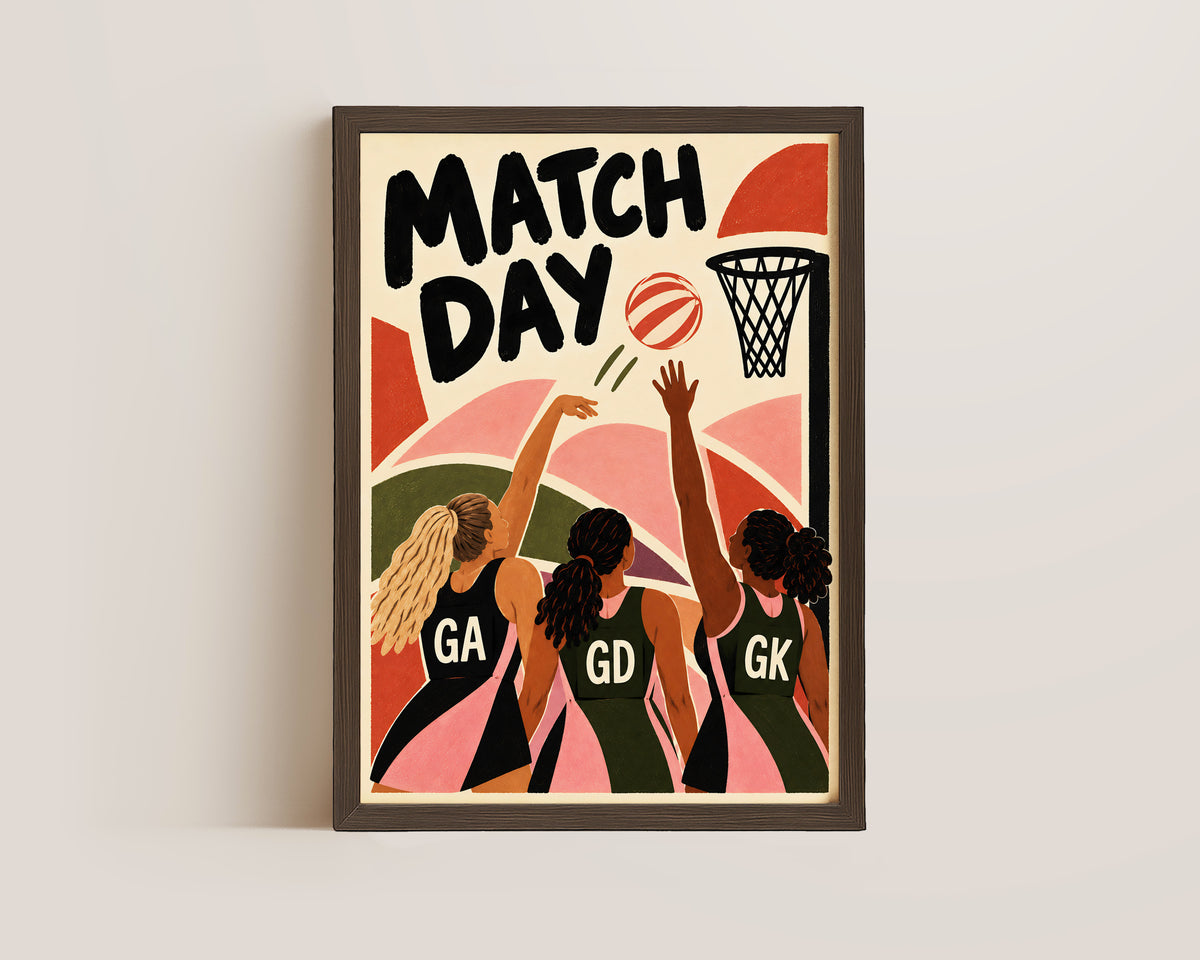 Match Day Netball Print