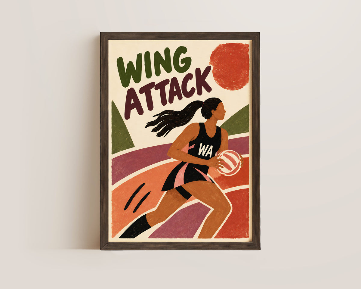 Wing Attack Netball Print