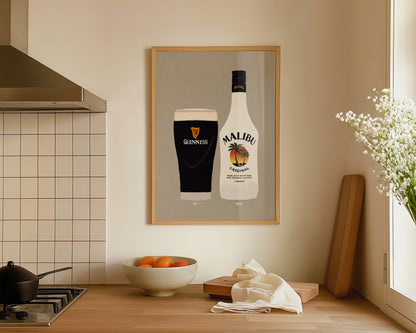 Guinness & Malibu Print