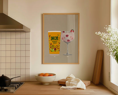 Inch's & Pink Gin Print