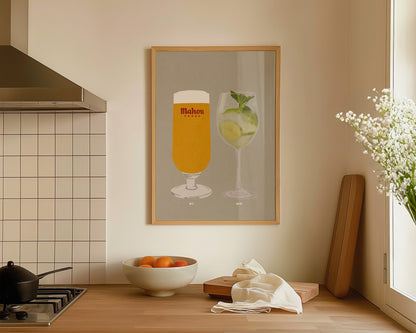 Mahou & Hugo Spritz Print