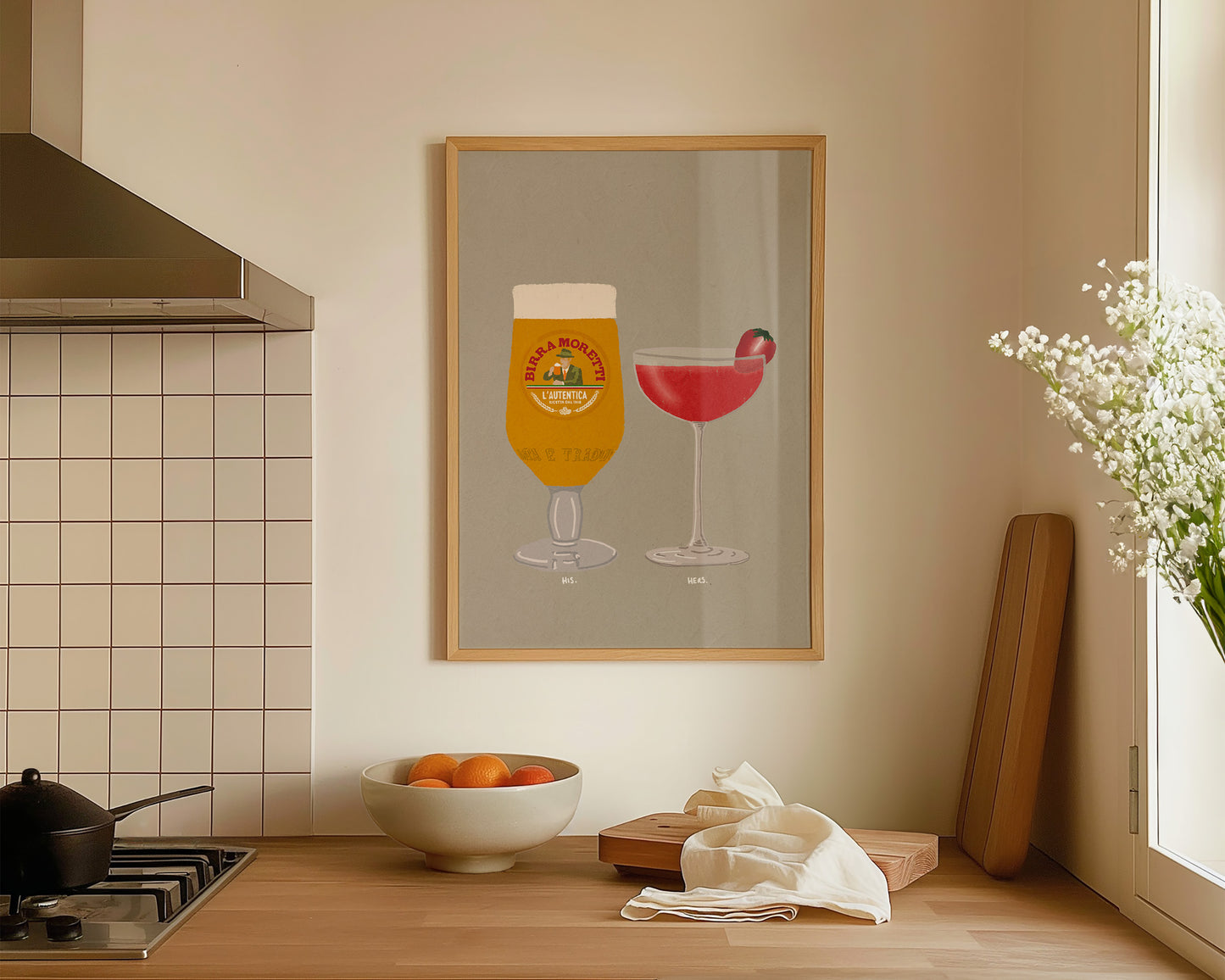 Moretti & Strawberry Daiquiri Print