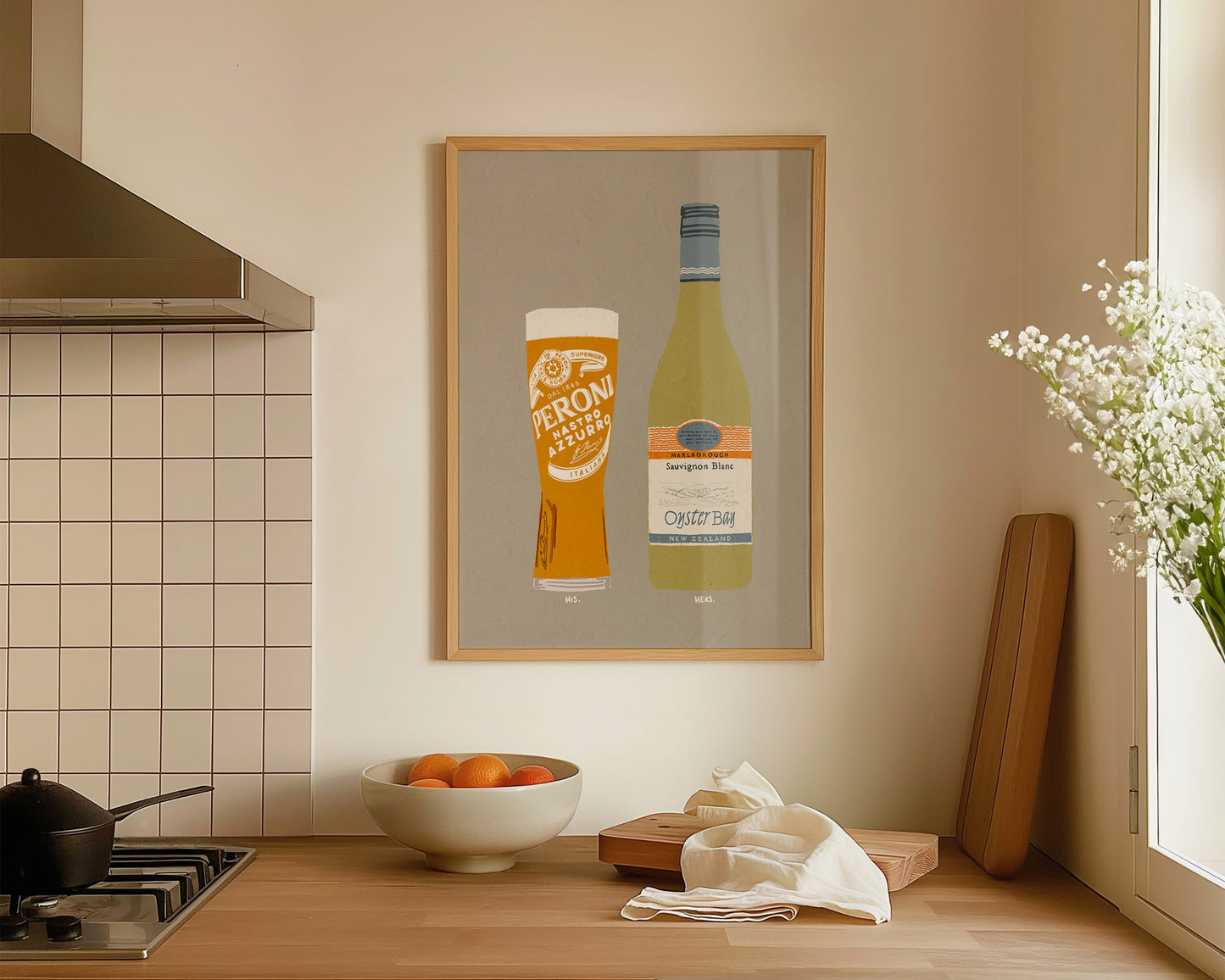 Peroni & Oyster Bay Print
