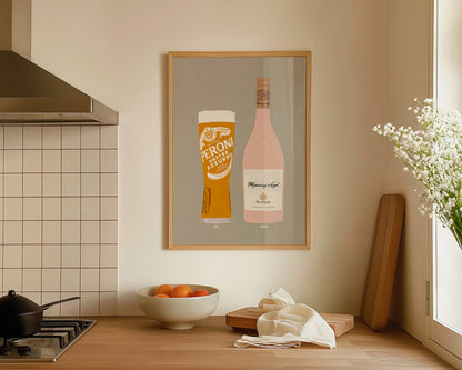 Peroni & Whispering Angel Print