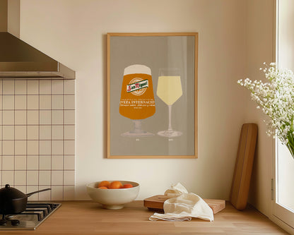 San Miguel & White Wine Print