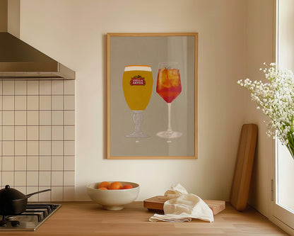 Stella & Aperol Spritz Print
