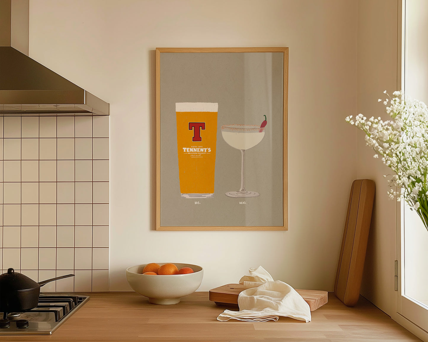 Tennent's & Spicy Marg Print
